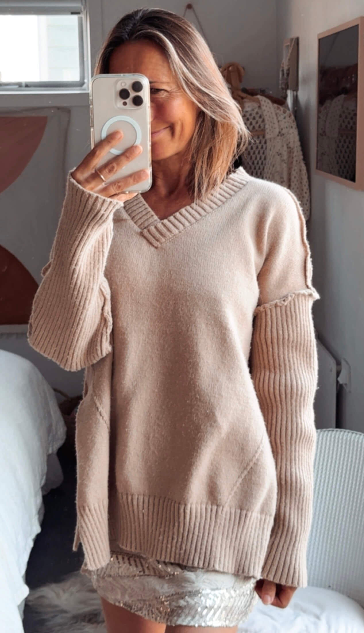 NO LABEL // Fawn Jersey // S/M