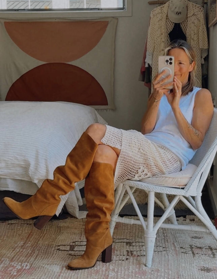 SPELL & THE GYPSY COLLECTIVE  // Cha Cha Slouch Boot - Tan  //  Size 38
