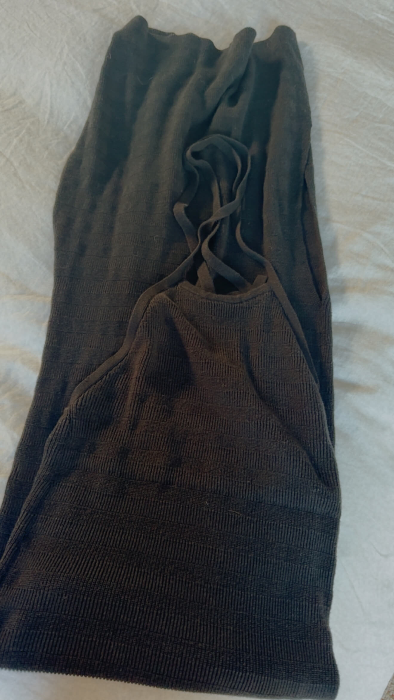 SPELL & THE GYPSY COLLECTIVE // Sunray Knit Maxi Halter Dress // Black // XS