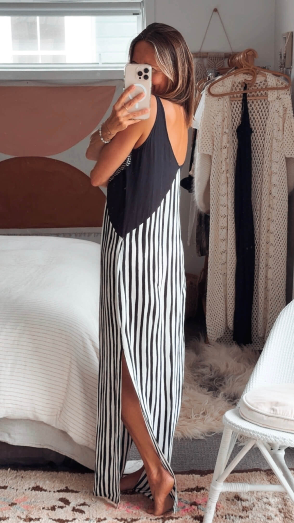 SASS & BIDE // Geometric Maxi Dress // Small