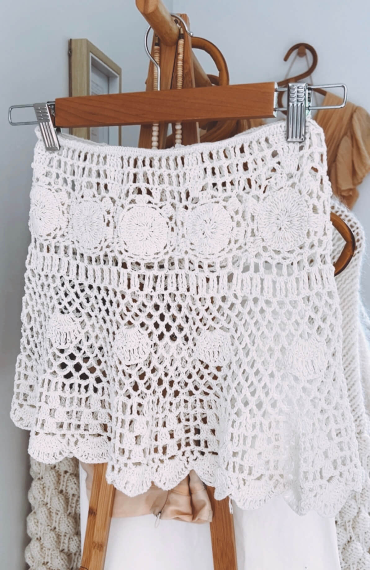 Crochet Mini Skirt // Small