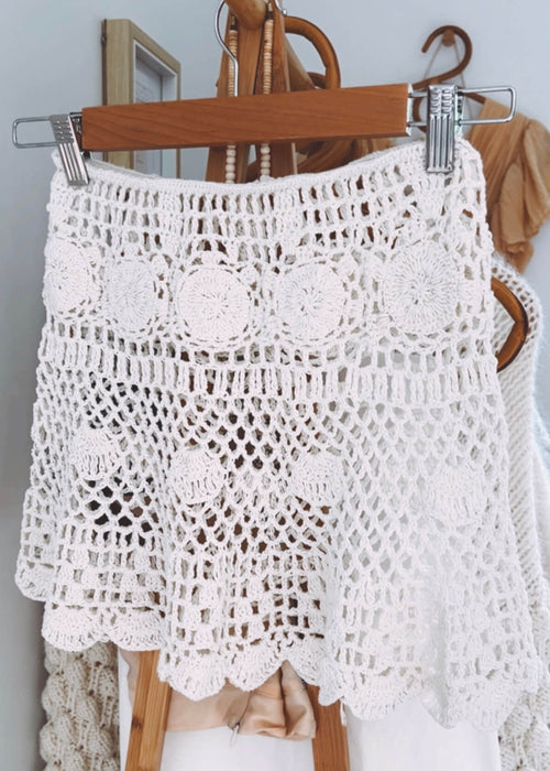 Crochet Mini Skirt // Small