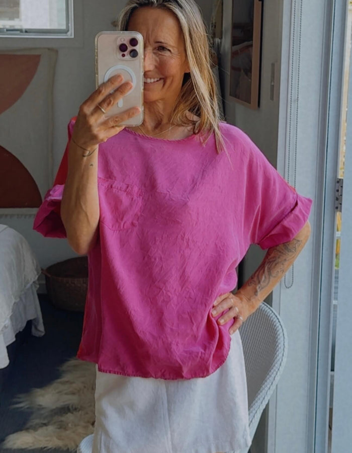 CAROLINE SILLS // Silk Blouse // Size 12