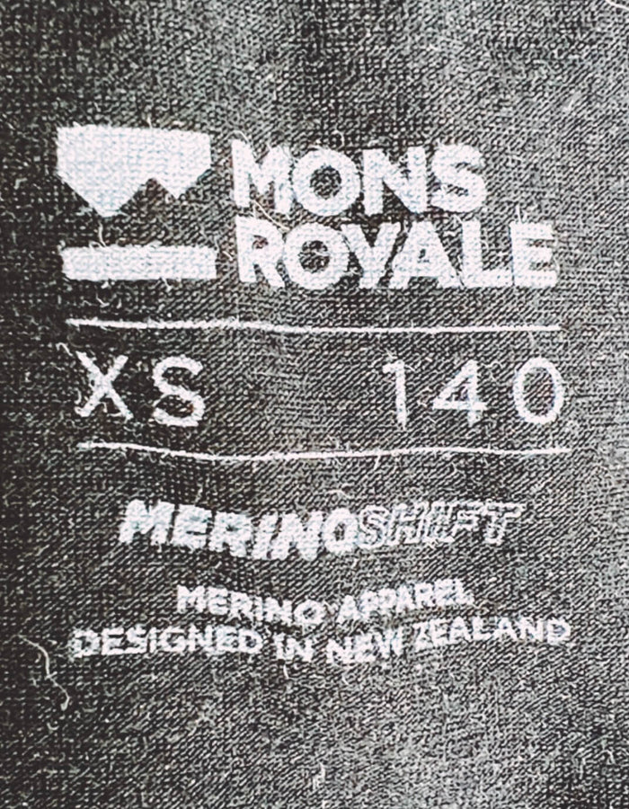 MONS ROYALE Roam Cargo Merino Shift Top // xs