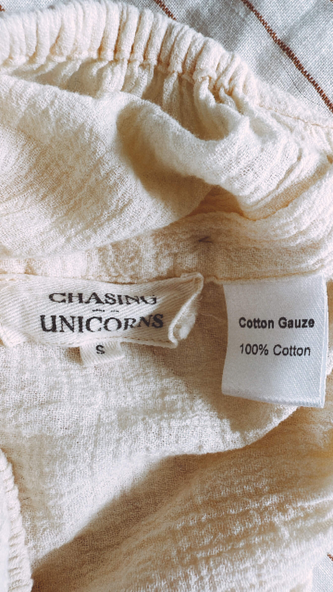 CHASING UNICORNS Crochet Blouse // Cream // Small