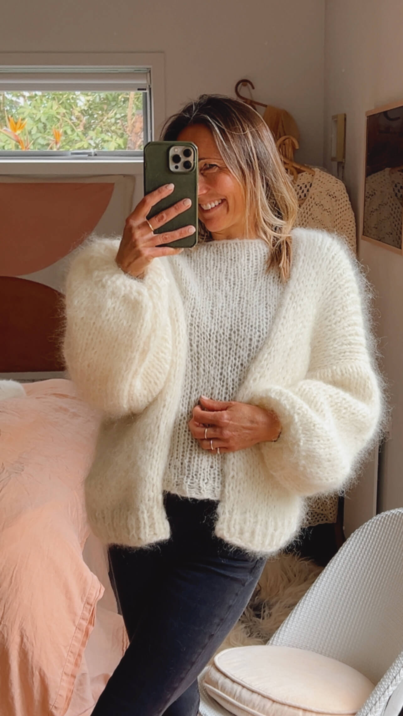 'Be Wilder' Mohair Cardi // Cream