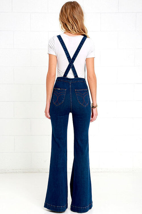 Rolla's Eastcoast Flare Overall // Alina Organic // Dark Blue