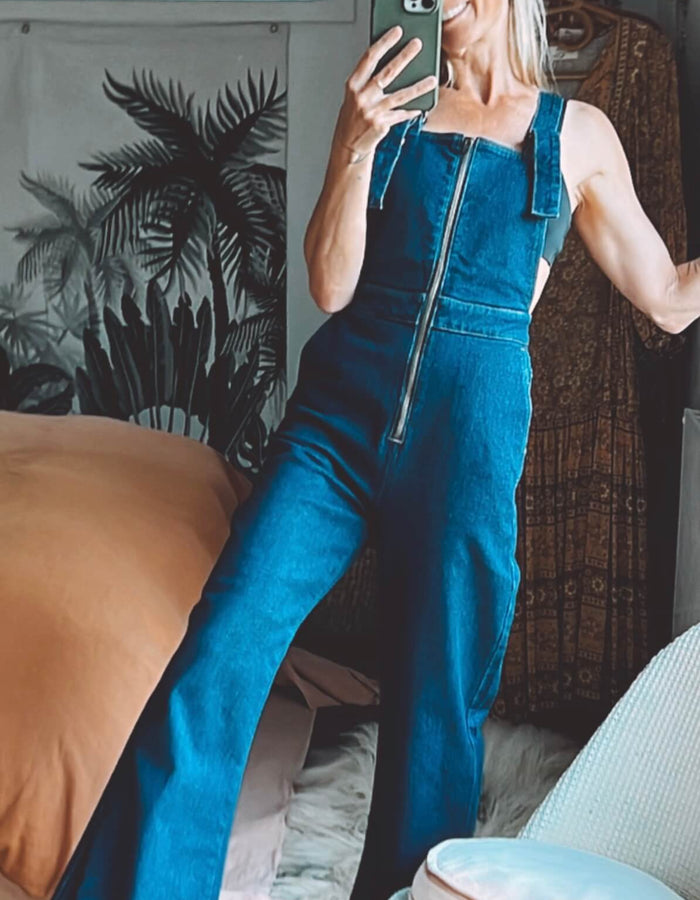 Rolla's Eastcoast Flare Overall // Alina Organic // Dark Blue