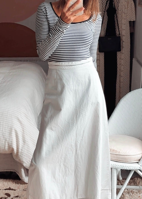 ASSEMBLY LABEL // Cotton/Linen Maxi Skirt // Size 6