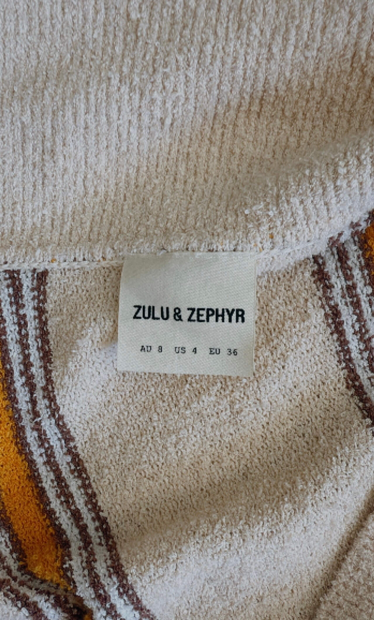 ZULU & ZEPHYR // Towelling Jersey // Striped // S/M