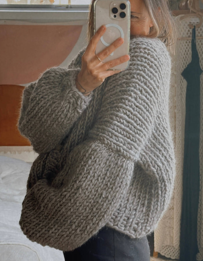 WORN + WILDER // The Basic Cardi // Grey
