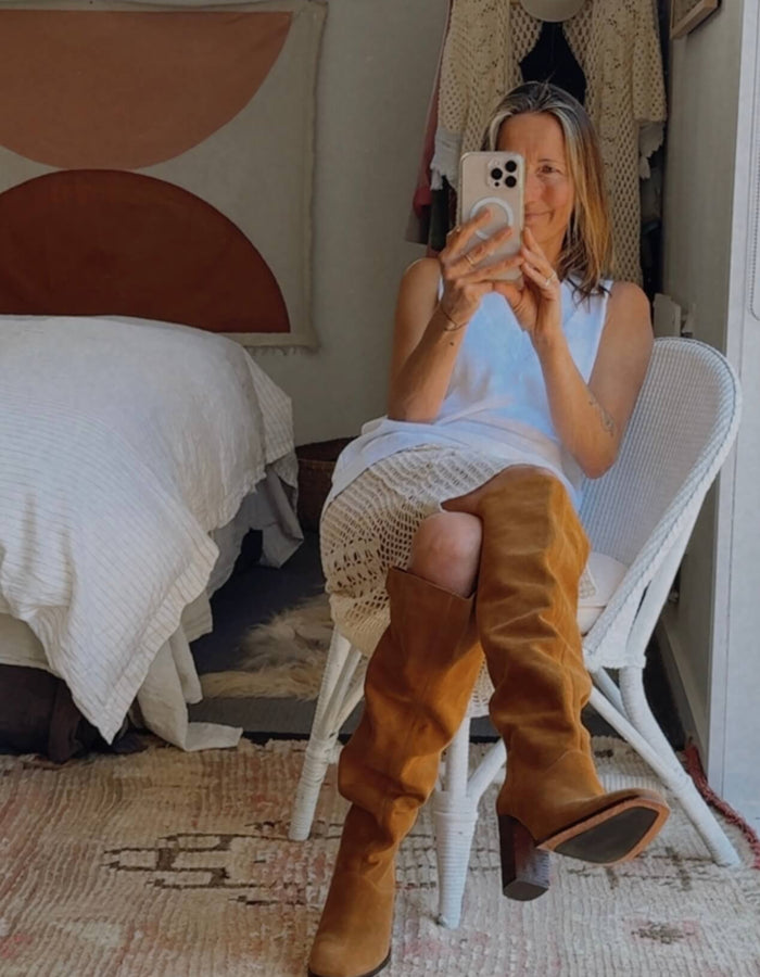 SPELL & THE GYPSY COLLECTIVE  // Cha Cha Slouch Boot - Tan  //  Size 38
