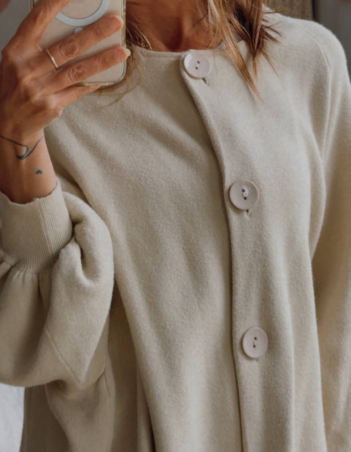 EB + IVE // BELL-SLEEVE CARDI // Fawn // Free Size