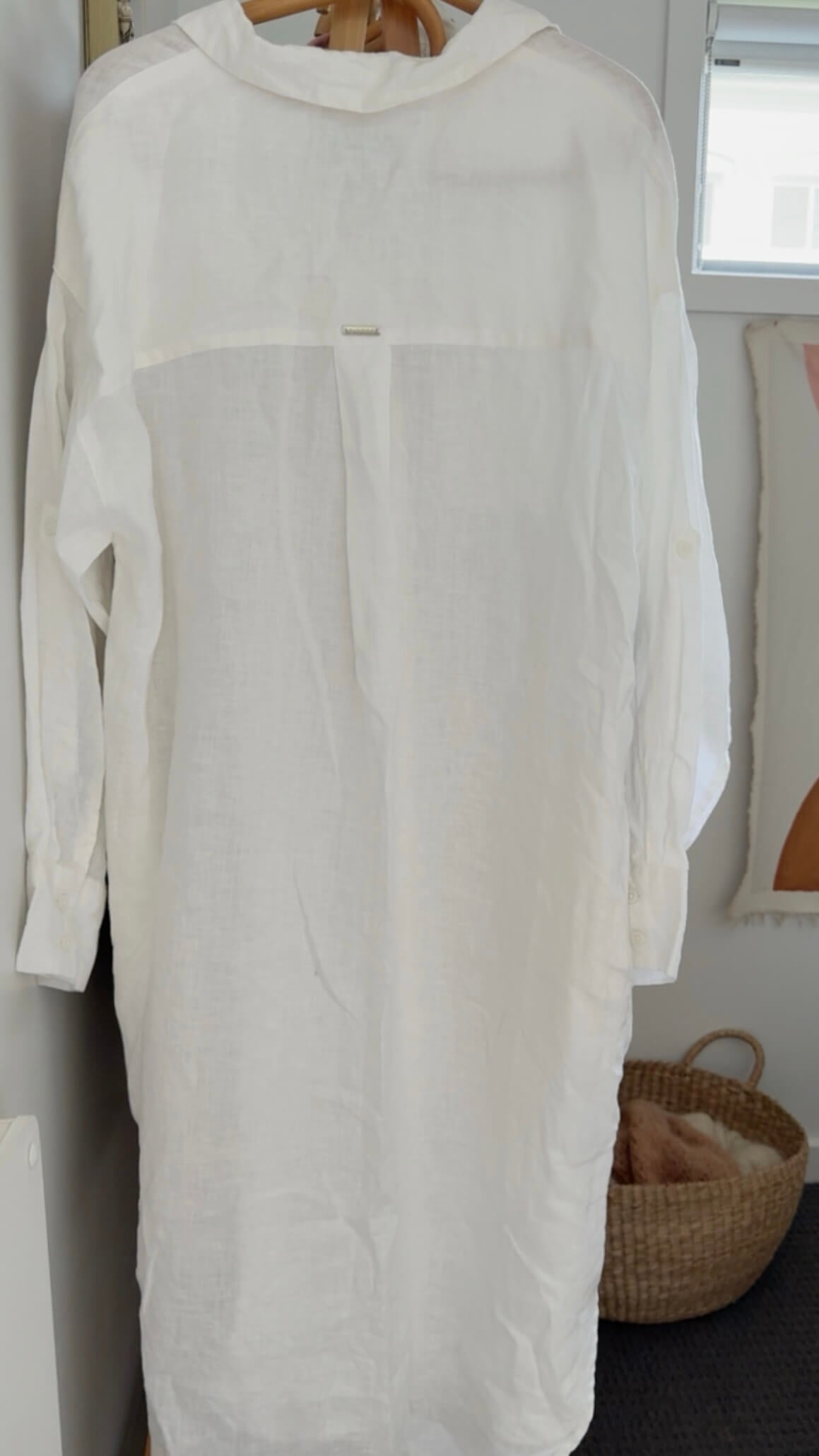 DECJUBA // Linen Shirt Dress // Free Size (AU XL)