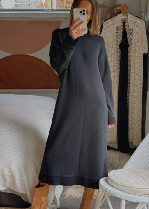 FREE PEOPLE // Sweatshirt Dress // Faded Black // Medium