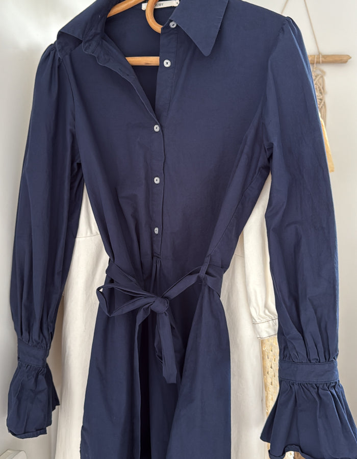 RUBY // Shirt Dress // Navy // Size 8