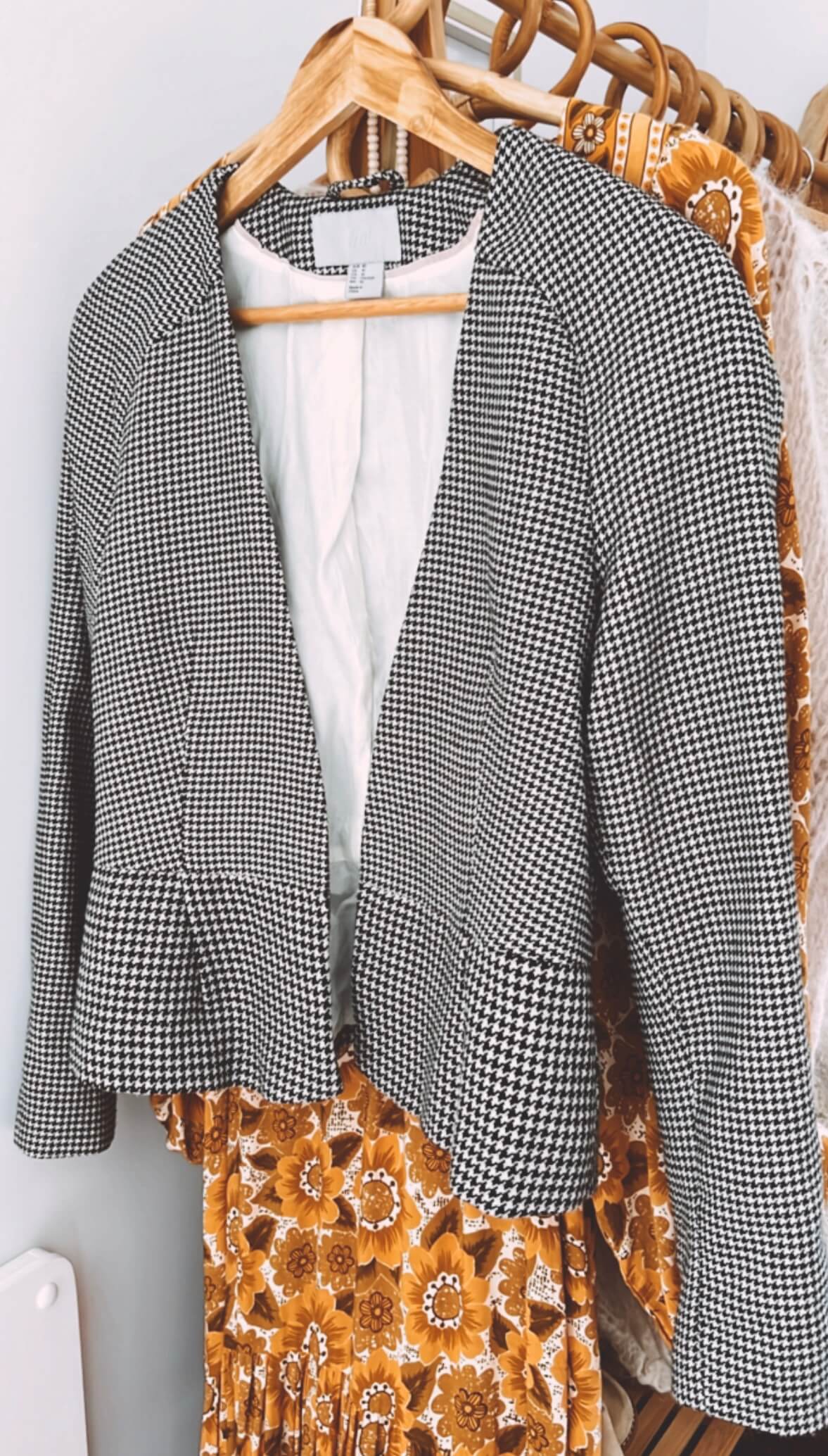 H&M Herringbone Tailored Blazer // EUR 40 (US 10)