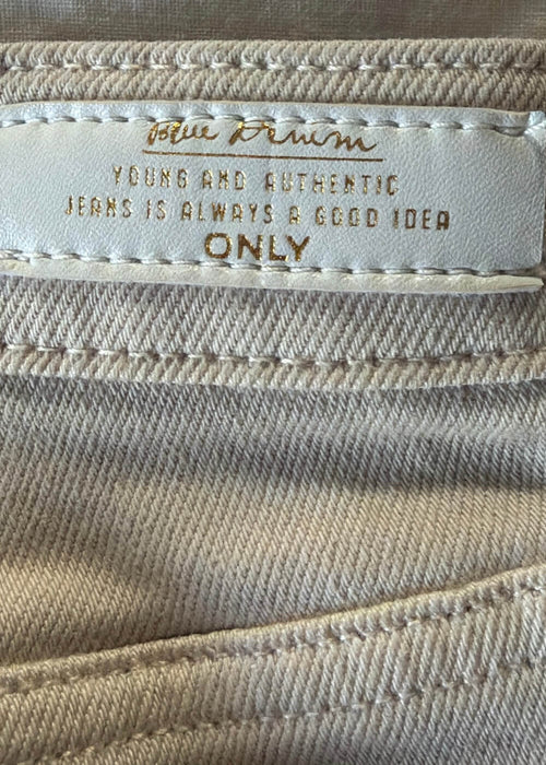 ONLY // ONLJUICY Wide Leg Jeans // Ecru // US 27/NZ 8