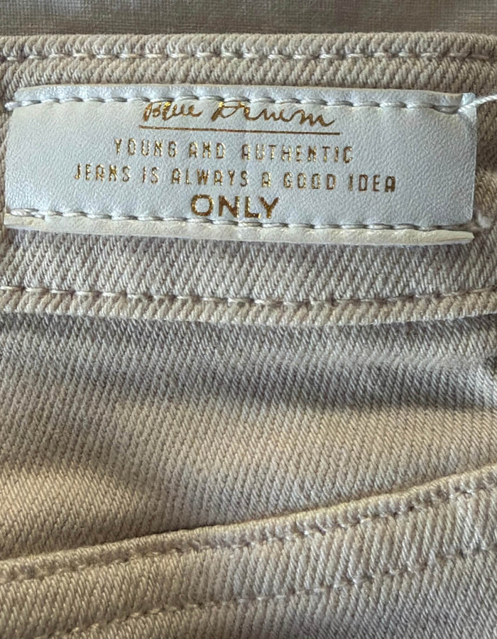 ONLY // ONLJUICY Wide Leg Jeans // Ecru // US 27/NZ 8