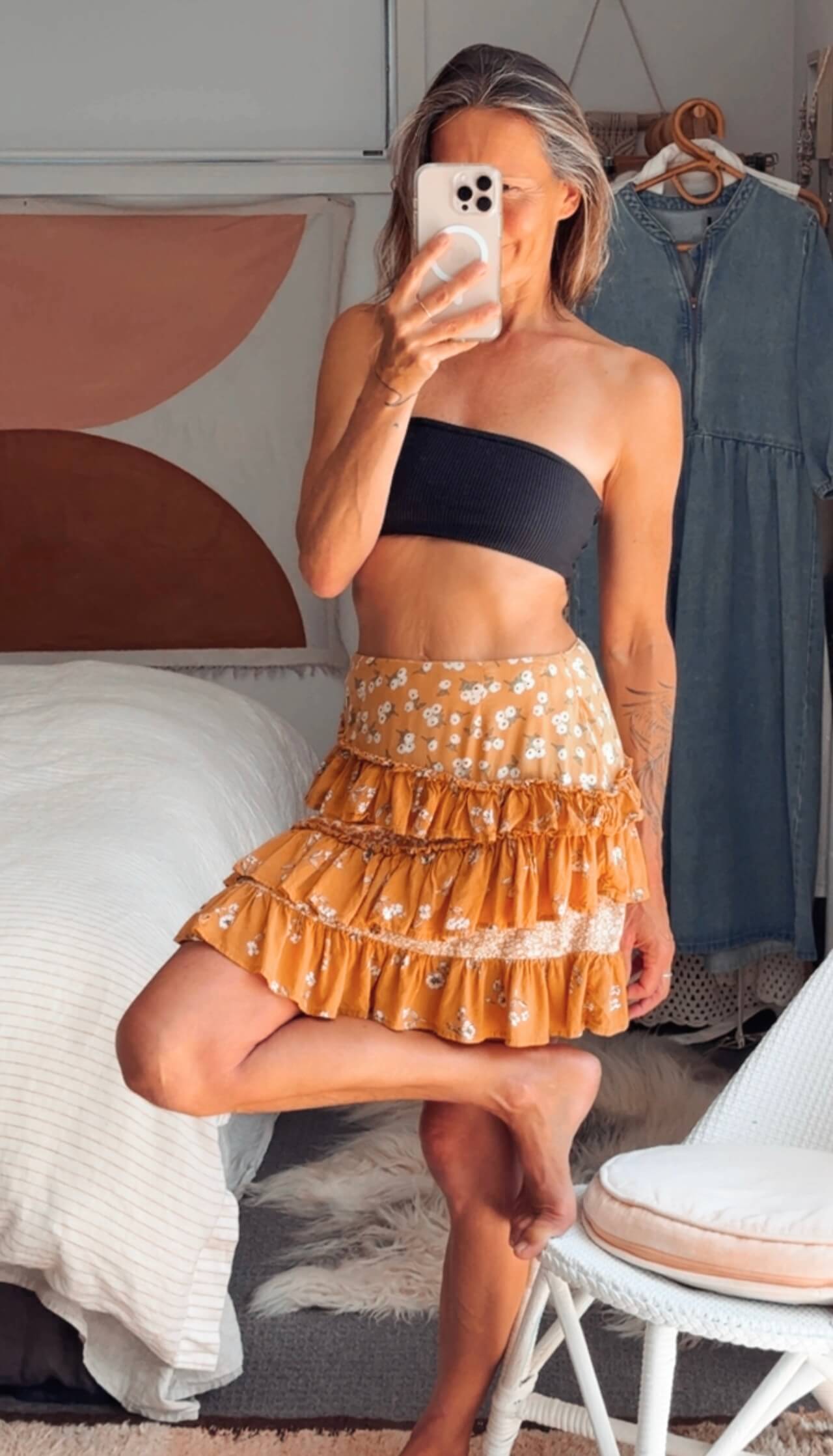 BAMBOO BLONDE // Lory Mini Skirt // Size 6