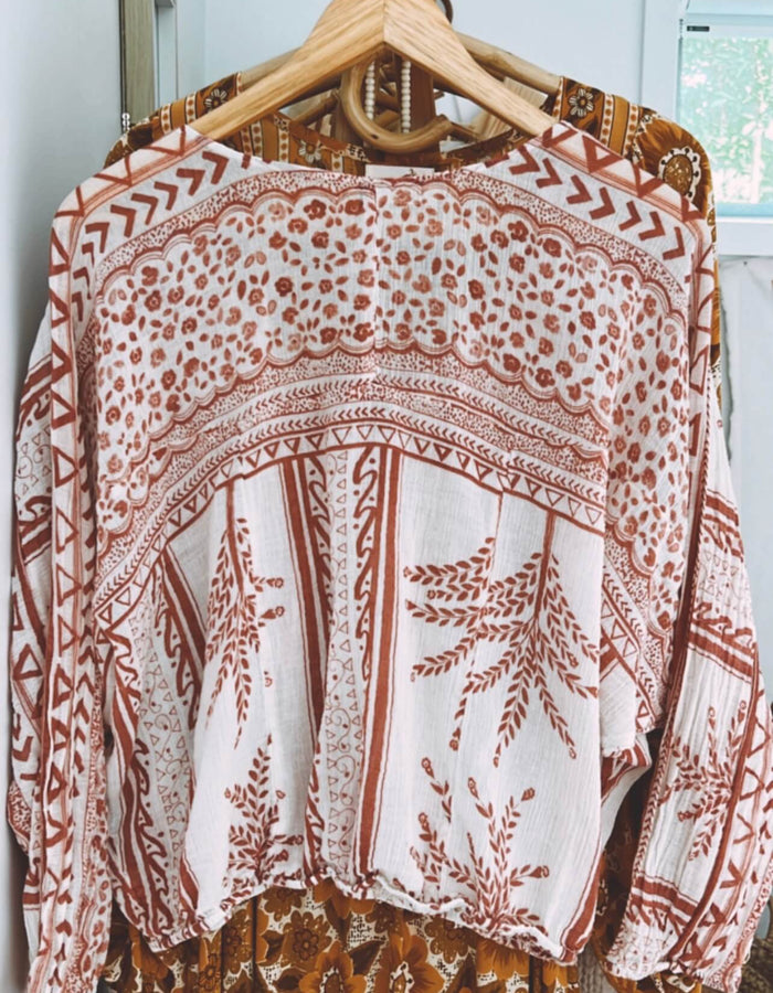 Free People Boho Blouse // Medium