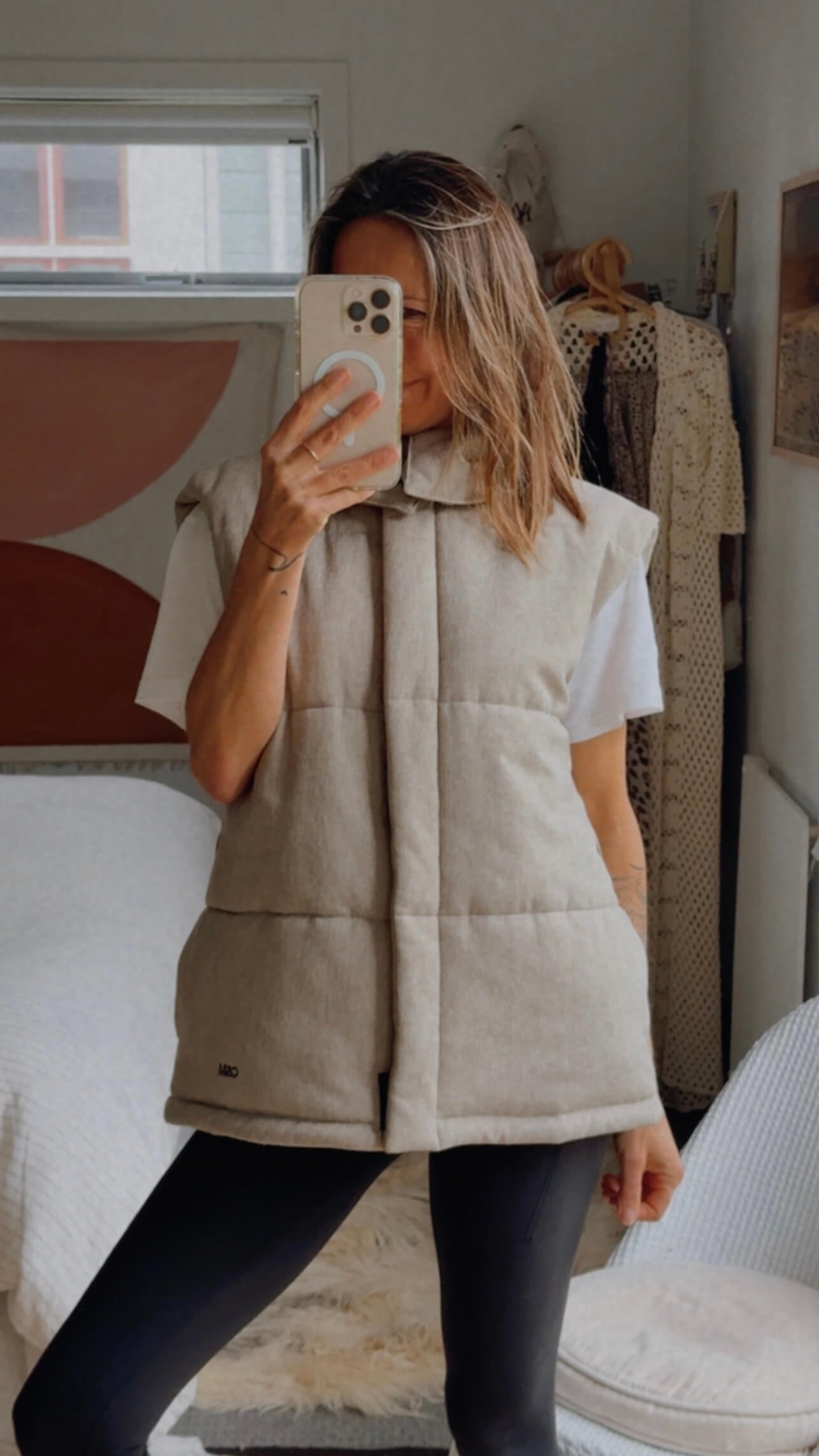 CAMILLA AND MARC // Dawn Puffer Vest // Beige // S/M