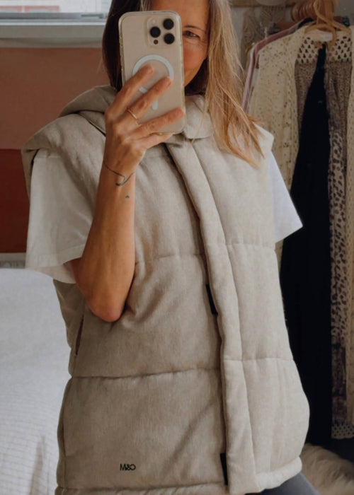 CAMILLA AND MARC // Dawn Puffer Vest // Beige // S/M