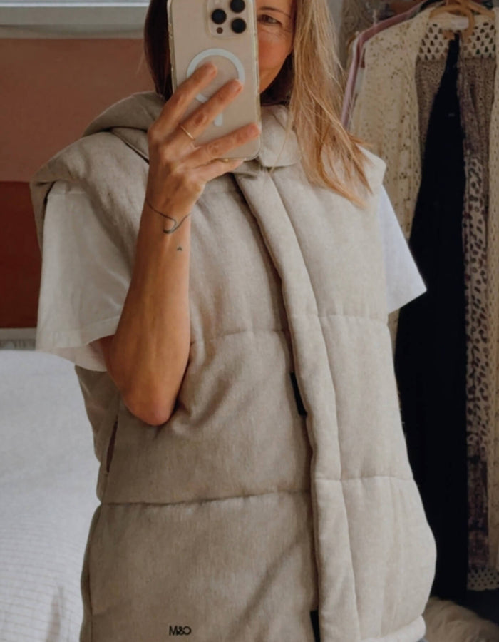 CAMILLA AND MARC // Dawn Puffer Vest // Beige // S/M