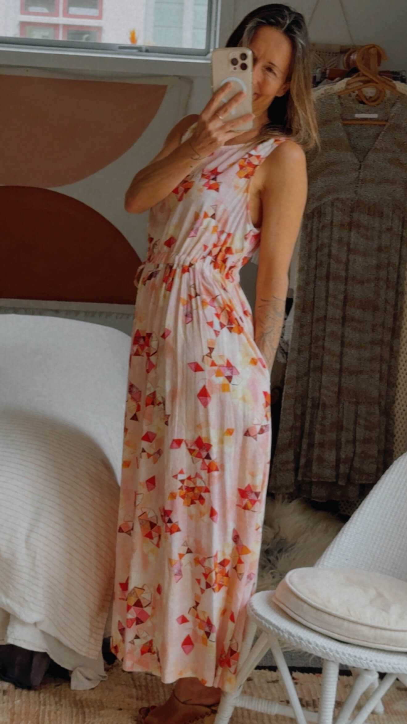 TWO by TWO // Geometric Maxi Dress // Medium
