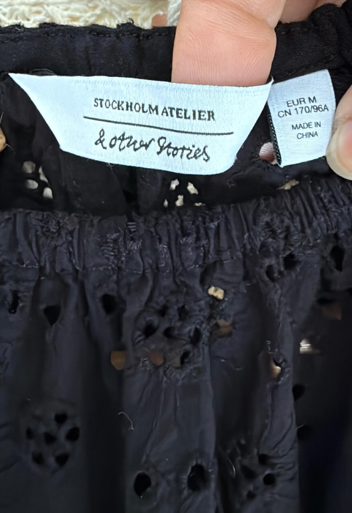& OTHER STORIES // Broderie Anglaise Balloon Blouse // S/M