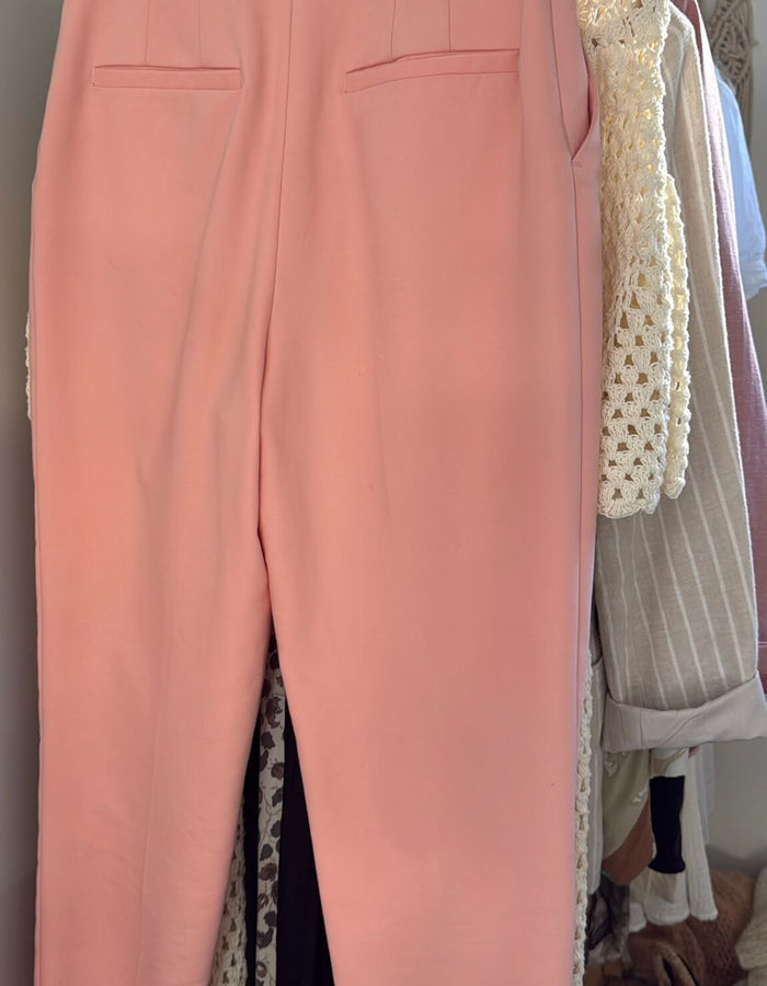 ZARA // High Waisted Tailored Pants // Coral // XS