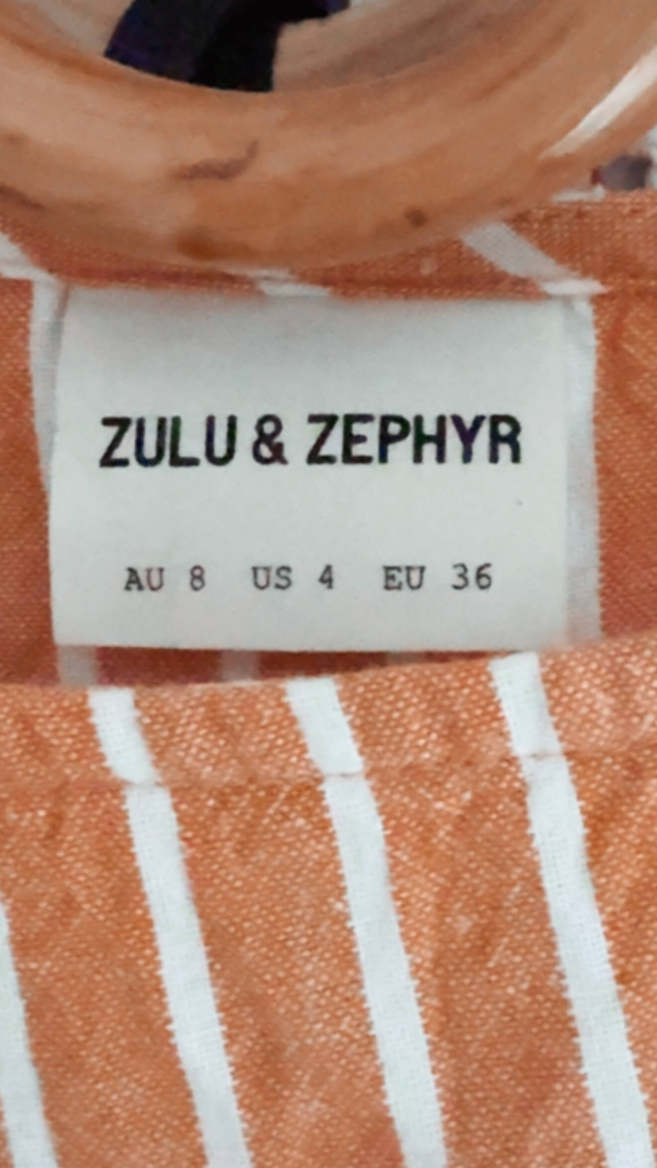 ZULU & ZEPHYR // Striped Cropped Blouse // Size 8 (US 4)