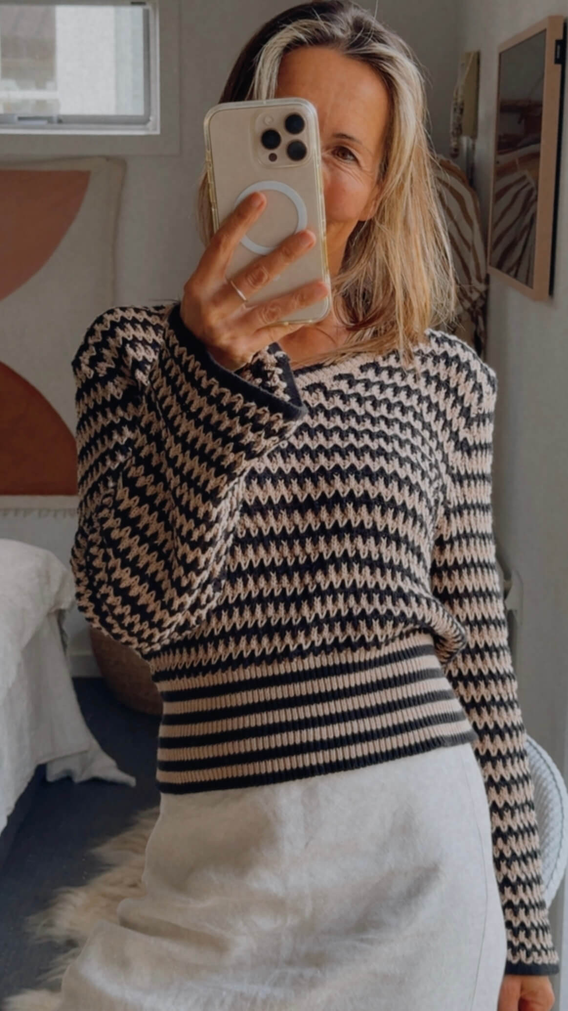 MAX // Organic Cotton Crochet Sweater // Small