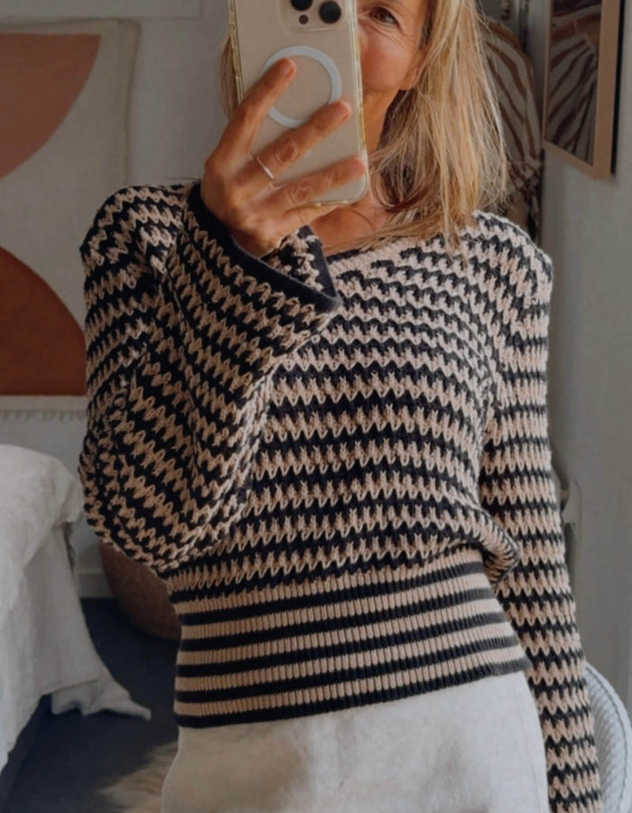 MAX // Organic Cotton Crochet Sweater // Small
