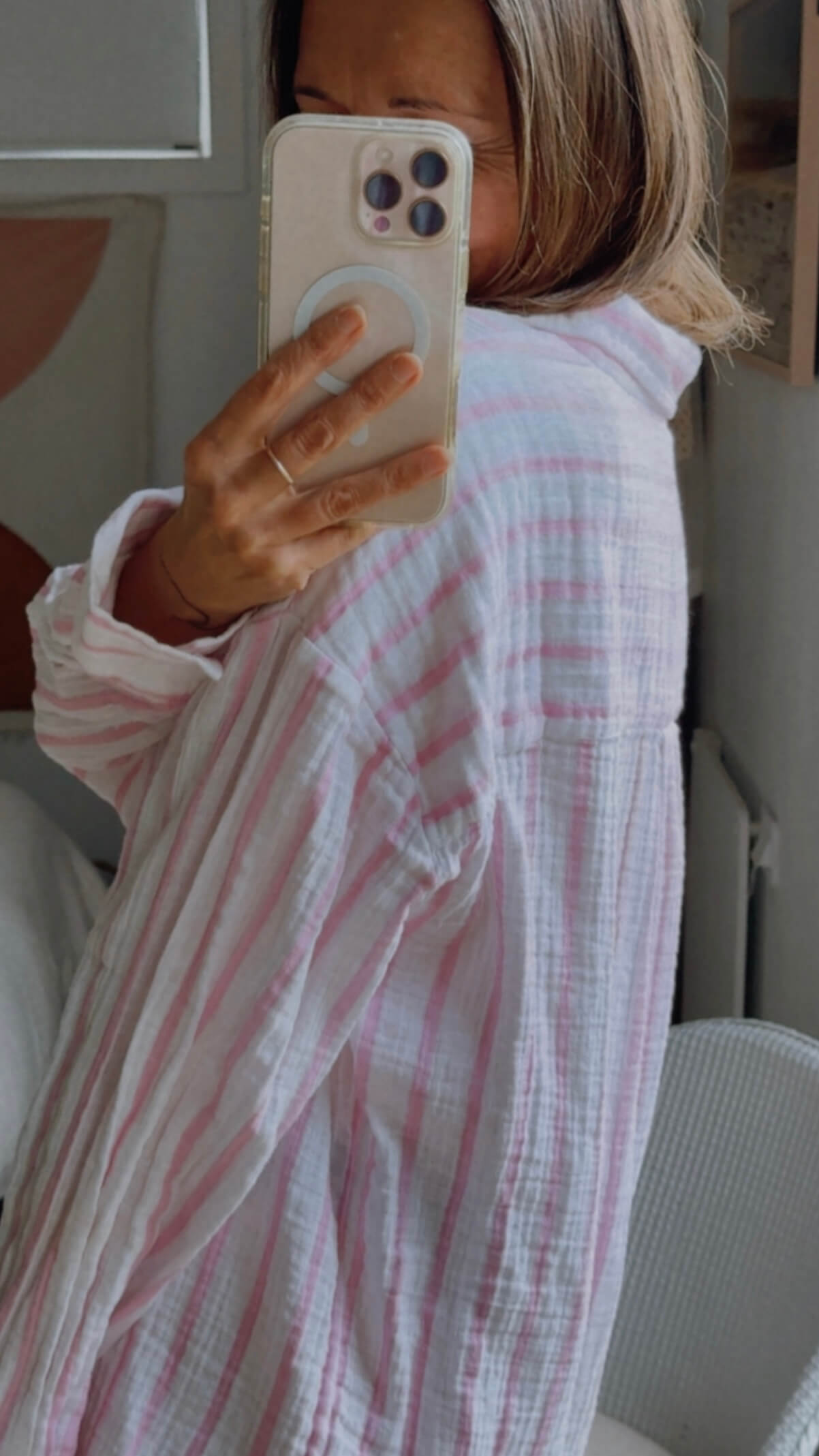 SEA LEVEL // Amalfi Beach Shirt // Pink // S/M