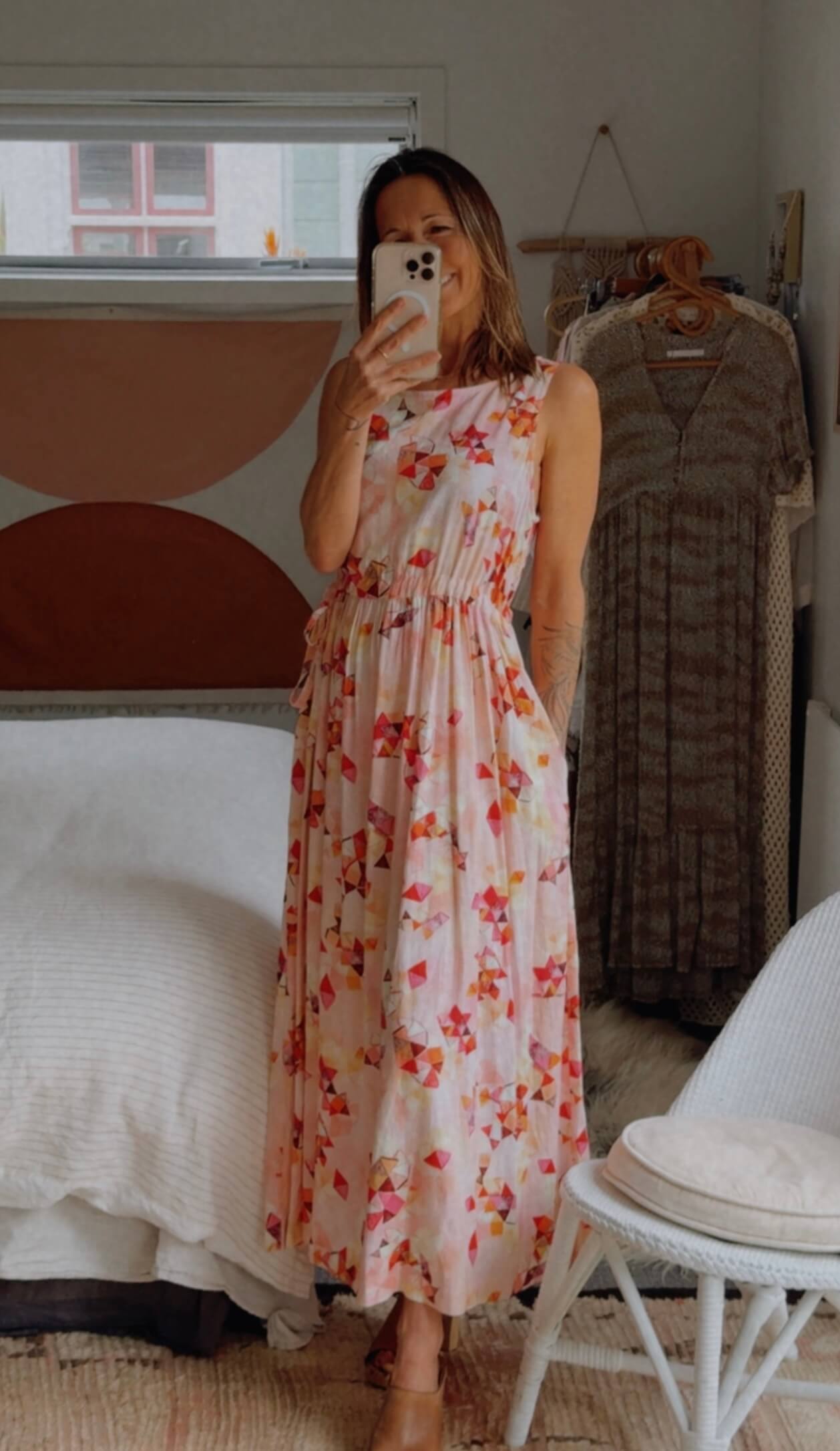 TWO by TWO // Geometric Maxi Dress // Medium