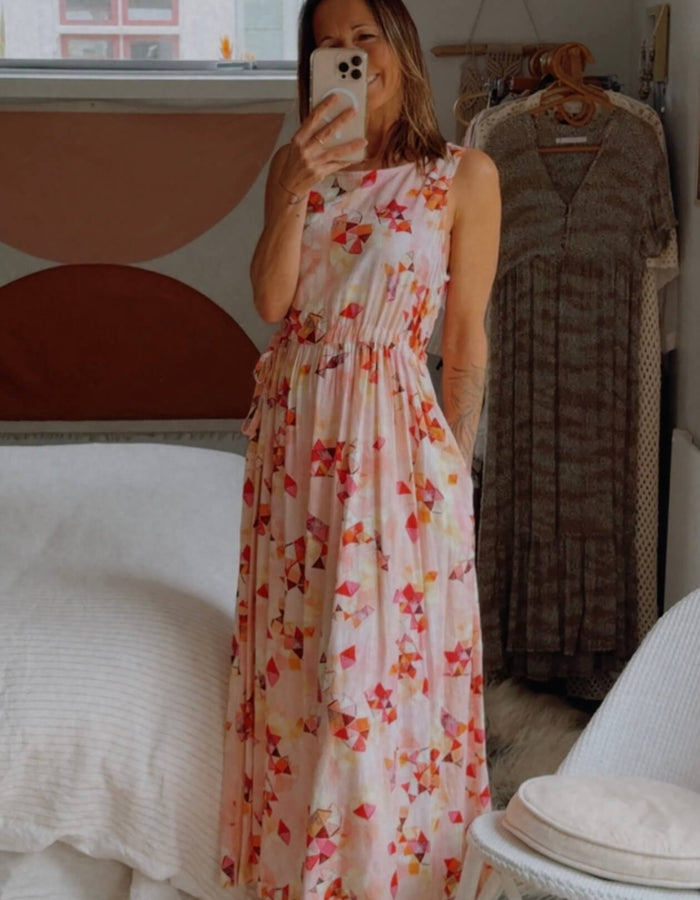 TWO by TWO // Geometric Maxi Dress // Medium