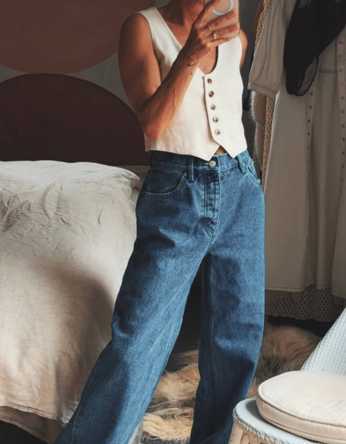 BAYSE // Perry Denim Jeans // Denver Blue // Size 7 - best fit NZ Size 10