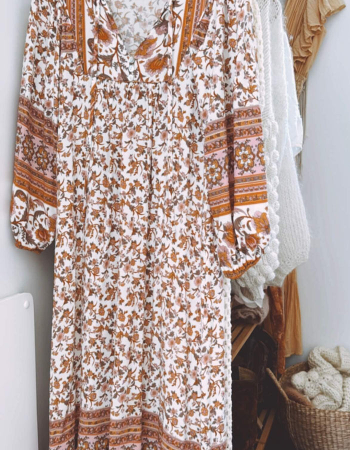 SALTY BRIGHT Boho Maxi Dress // Size 8