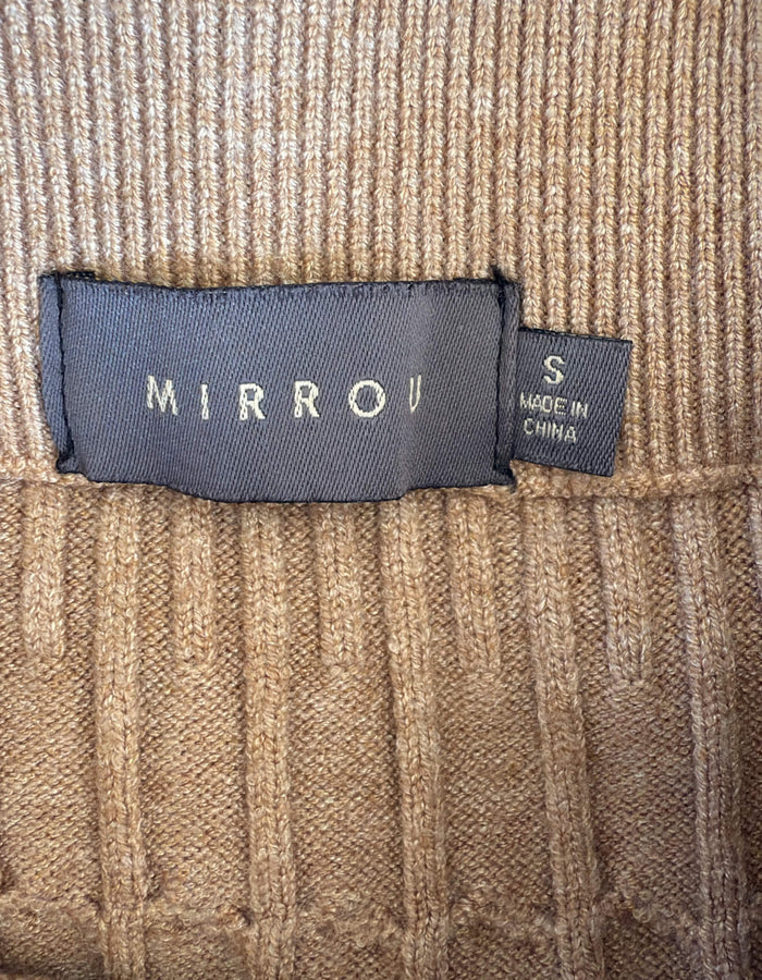 MIRROU Cable Knit Skirt // Small