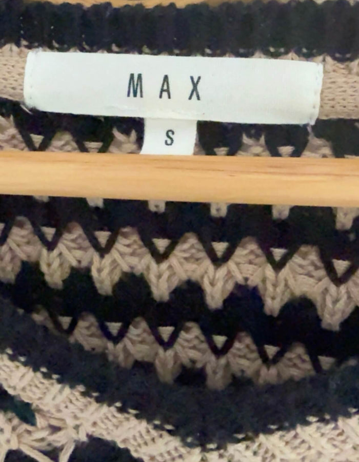 MAX // Organic Cotton Crochet Sweater // Small