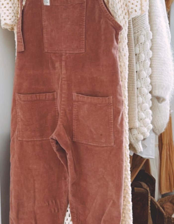 LUCY & YAK Corduroy Overalls // Dusky Pink  // Small