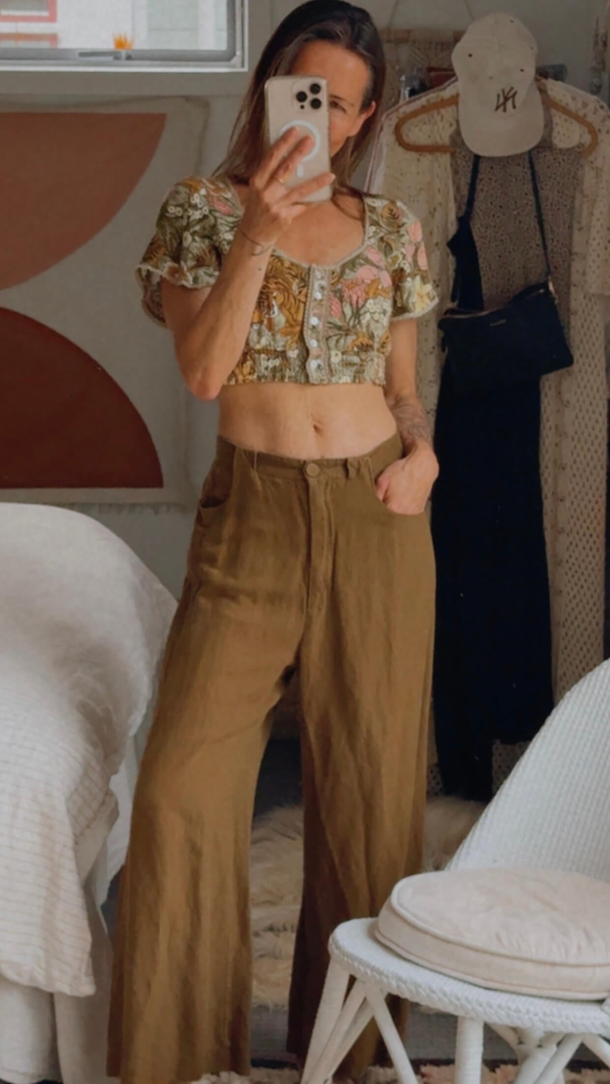 SPELL & THE GYPSY COLLECTIVE // Jungle Crop // Khaki // XXS