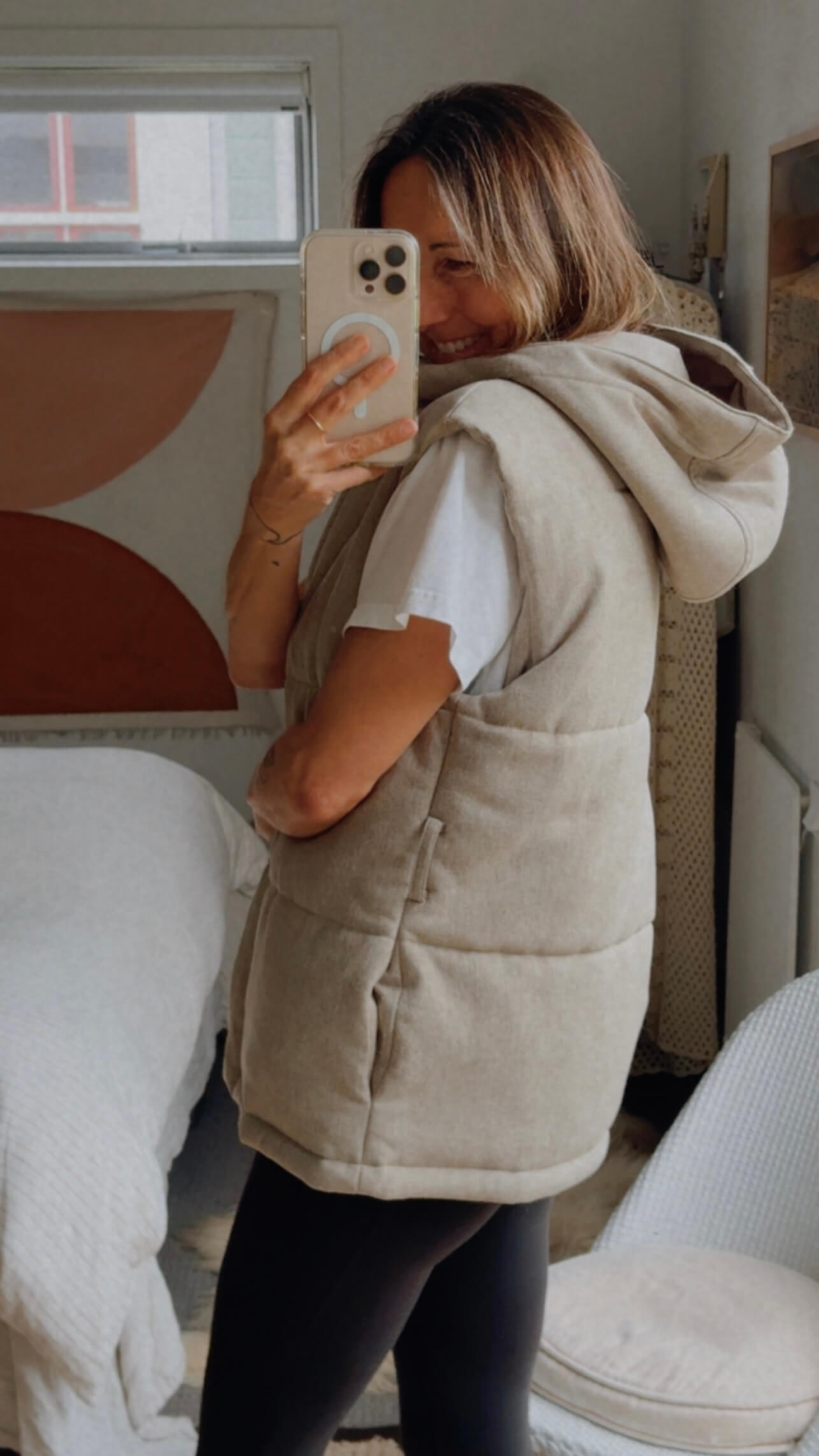 CAMILLA AND MARC // Dawn Puffer Vest // Beige // S/M