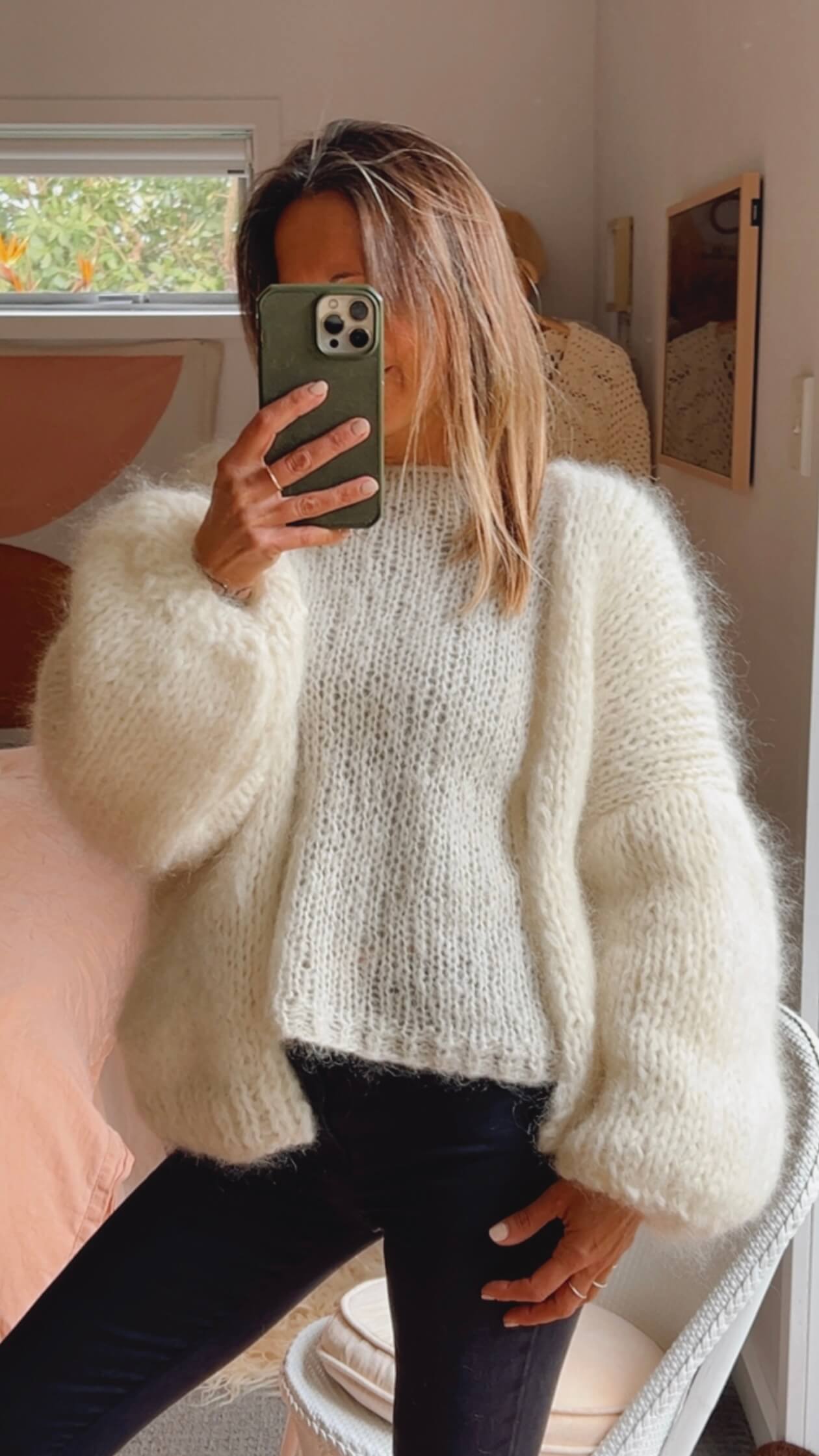 'Be Wilder' Mohair Cardi // Cream