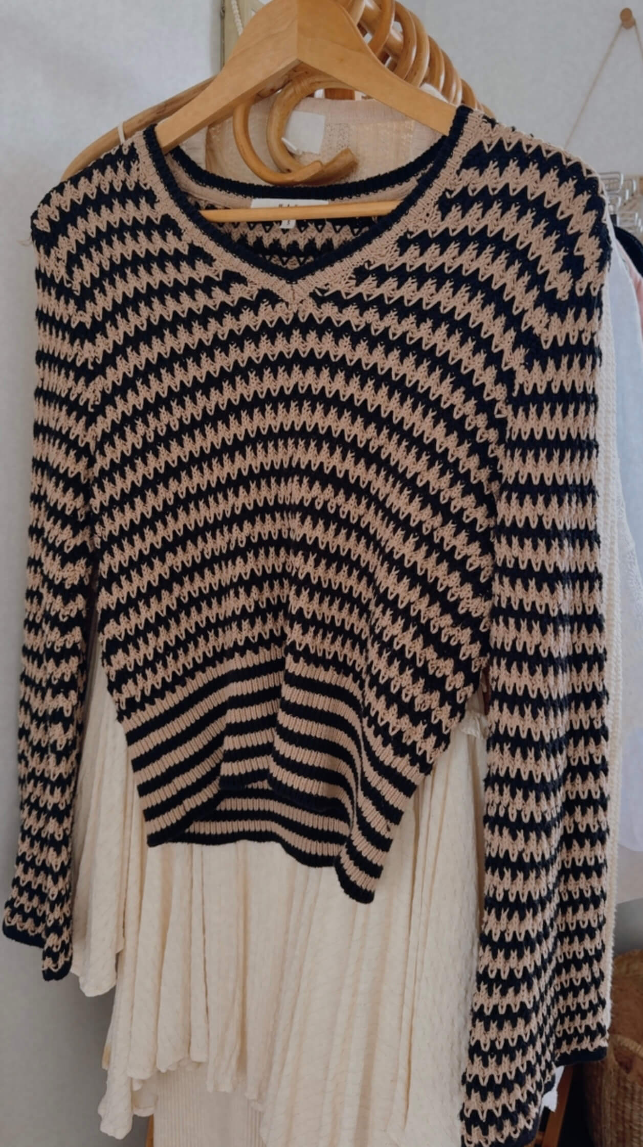 MAX // Organic Cotton Crochet Sweater // Small
