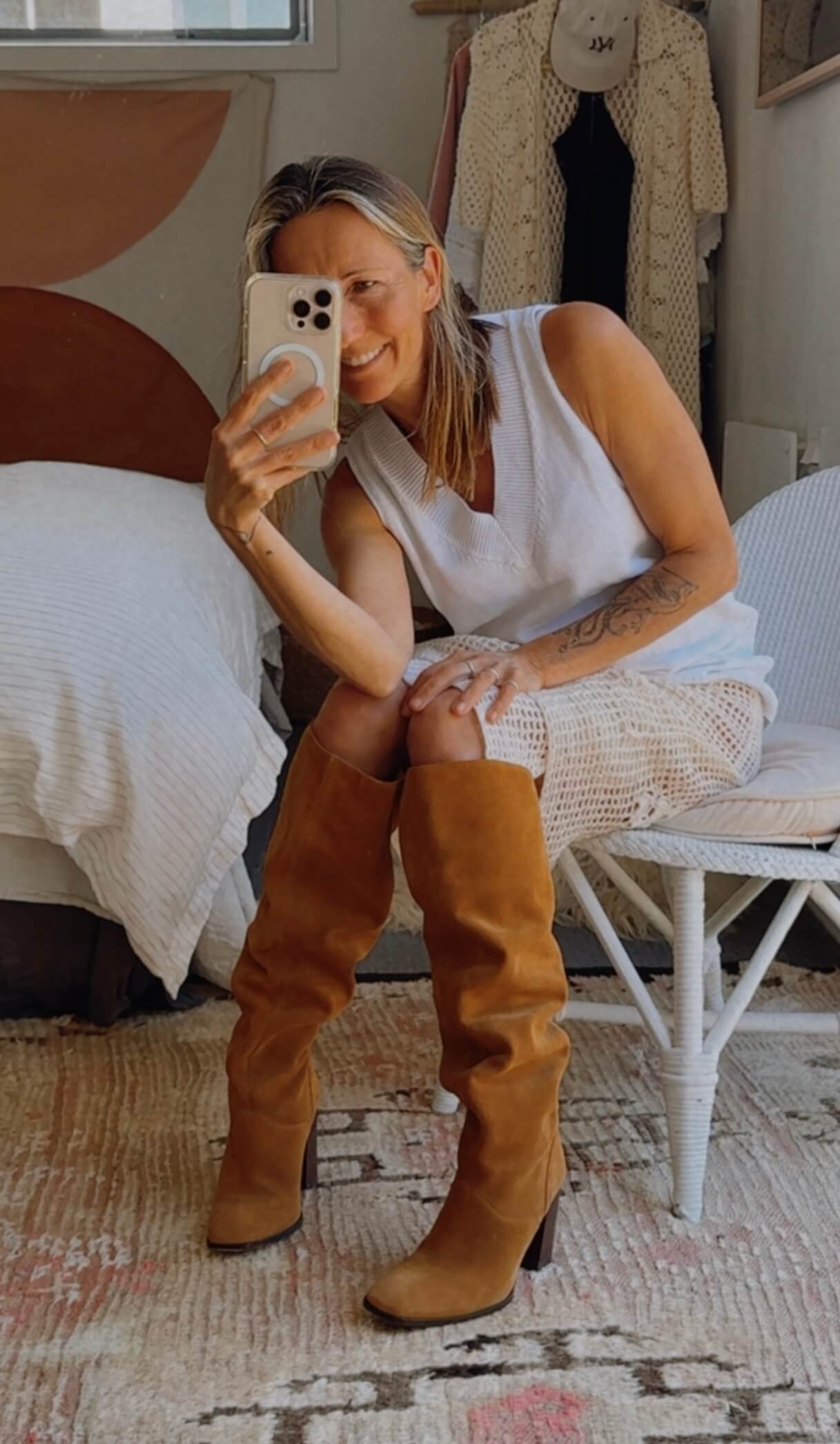 SPELL & THE GYPSY COLLECTIVE  // Cha Cha Slouch Boot - Tan  //  Size 38