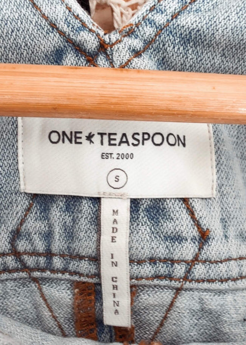ONE TEASPOON // Denim Pinafore Dress // Small