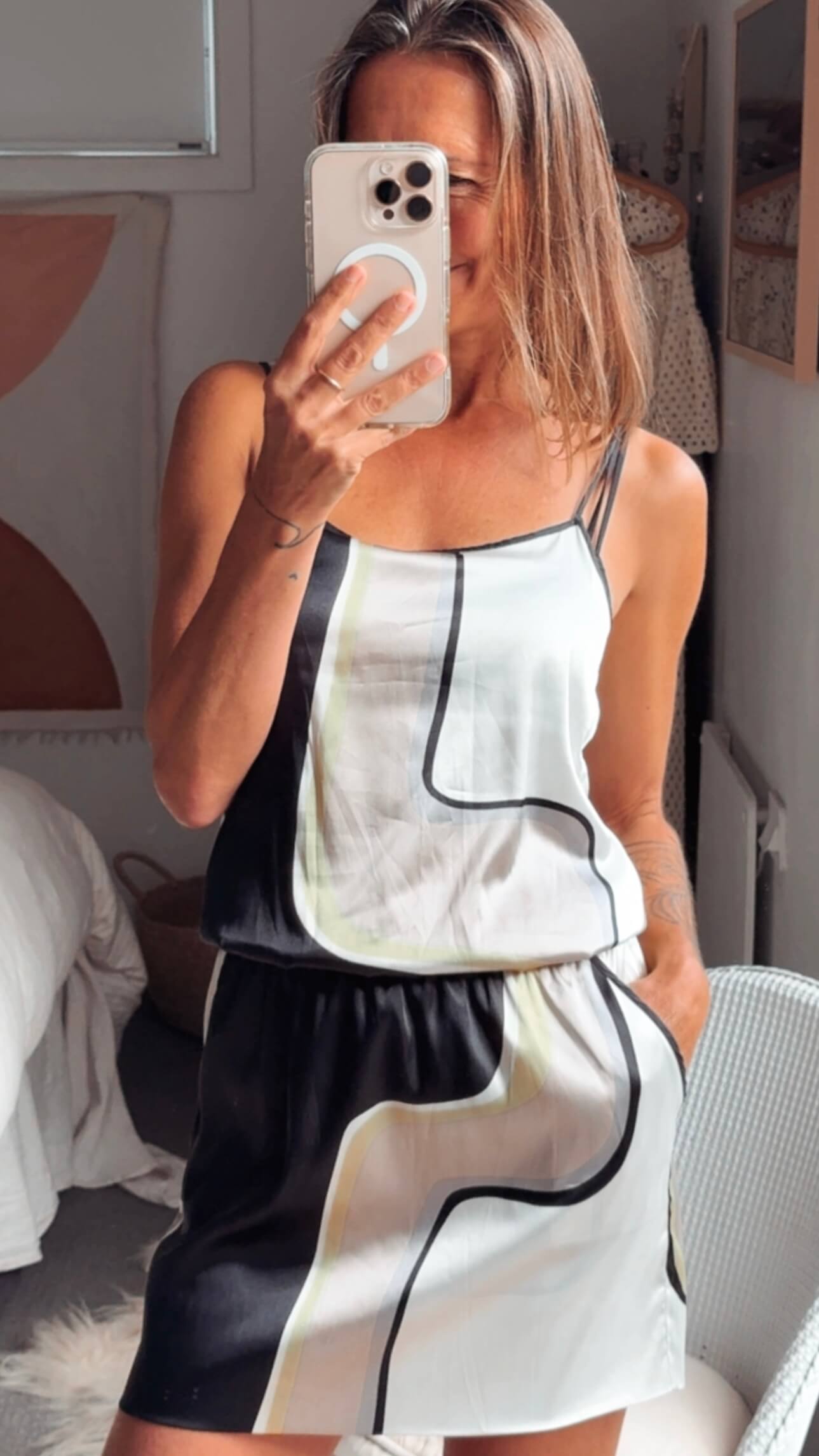 MORRISSEY // Satin Mini Dress // Small (XS/00)