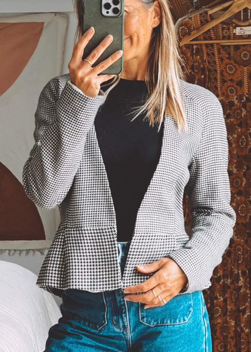 H&M Herringbone Tailored Blazer // EUR 40 (US 10)